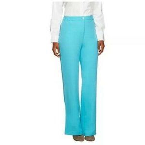 NWT LINEA BY LOUIS DELL'OLIO AQUA WOVEN PANTS 26